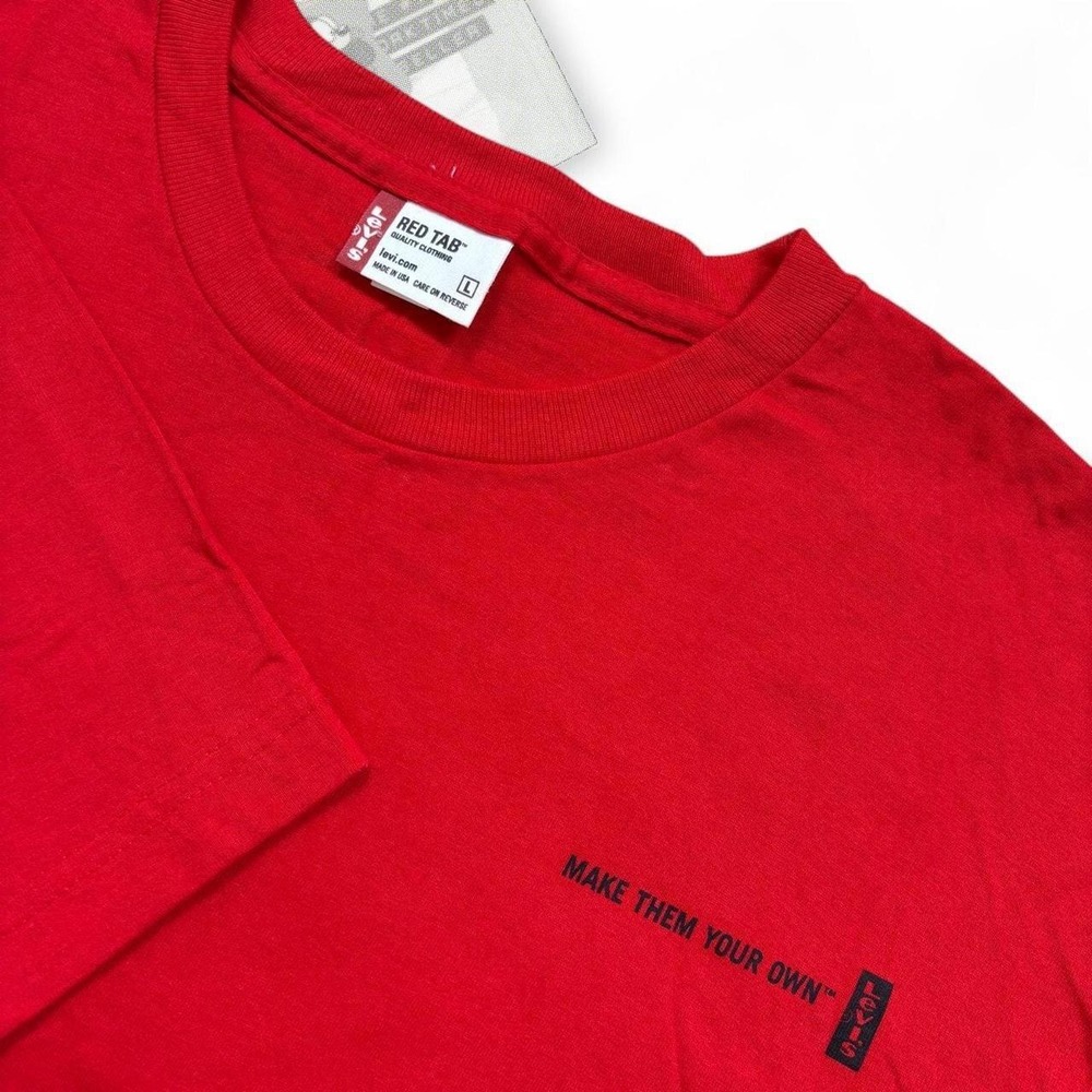 Vintage Y2K Levi Red Tab 569 Graphic Tee Shirt